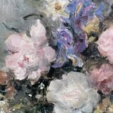 Painting bouquet of flowers