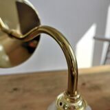 Vintage globe wall lamp in frosted glass