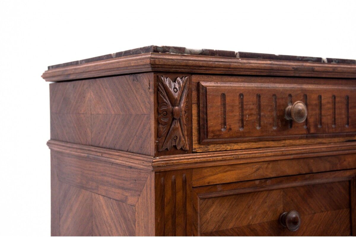 Chest of drawers with a stone top, France, 1900s