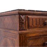 Chest of drawers with a stone top, France, 1900s