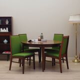 Ensemble de quatre chaises en palissandre, design danois, années 1970, fabricant : Dyrlund