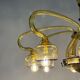 Venetian Art Nouveau chandelier in green and blue Murano glass circa 1920