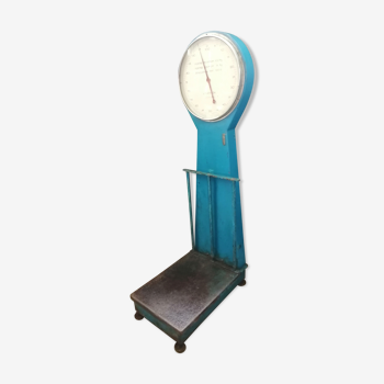 Balance j blue carron scale 100 kg 1930