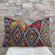 Coussin Kilim berbère vintage, Maroc