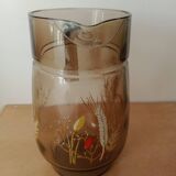 Vintage glass carafe pitcher
