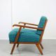 Fauteuil danois bleu des années 50
