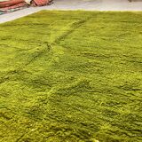 Green mrirt wool carpet - 210 x 310cm