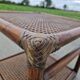 Vintage rattan bedside table