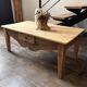 Table basse bois massif avec tiroir