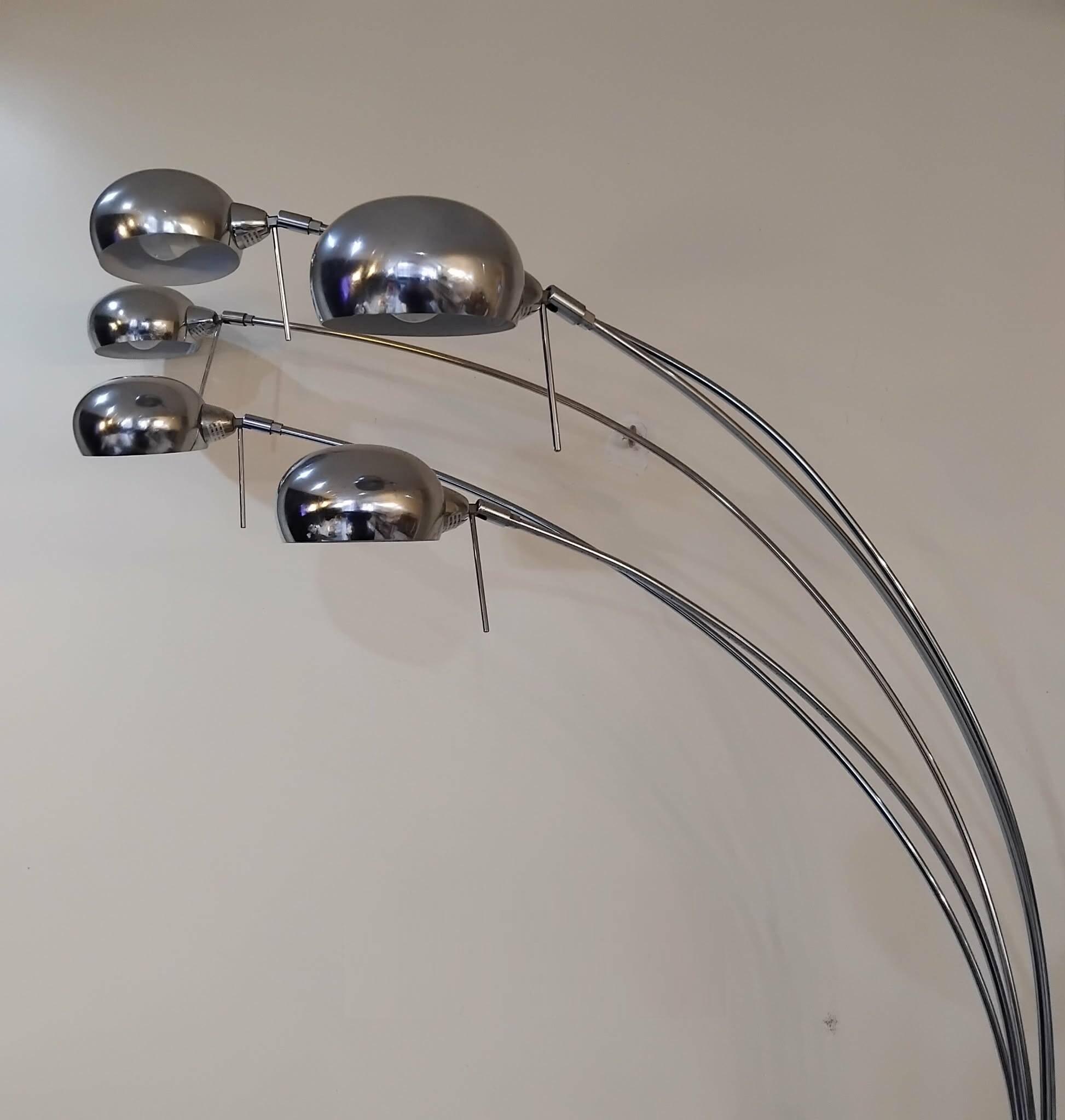 1970s five-armed floor lamp