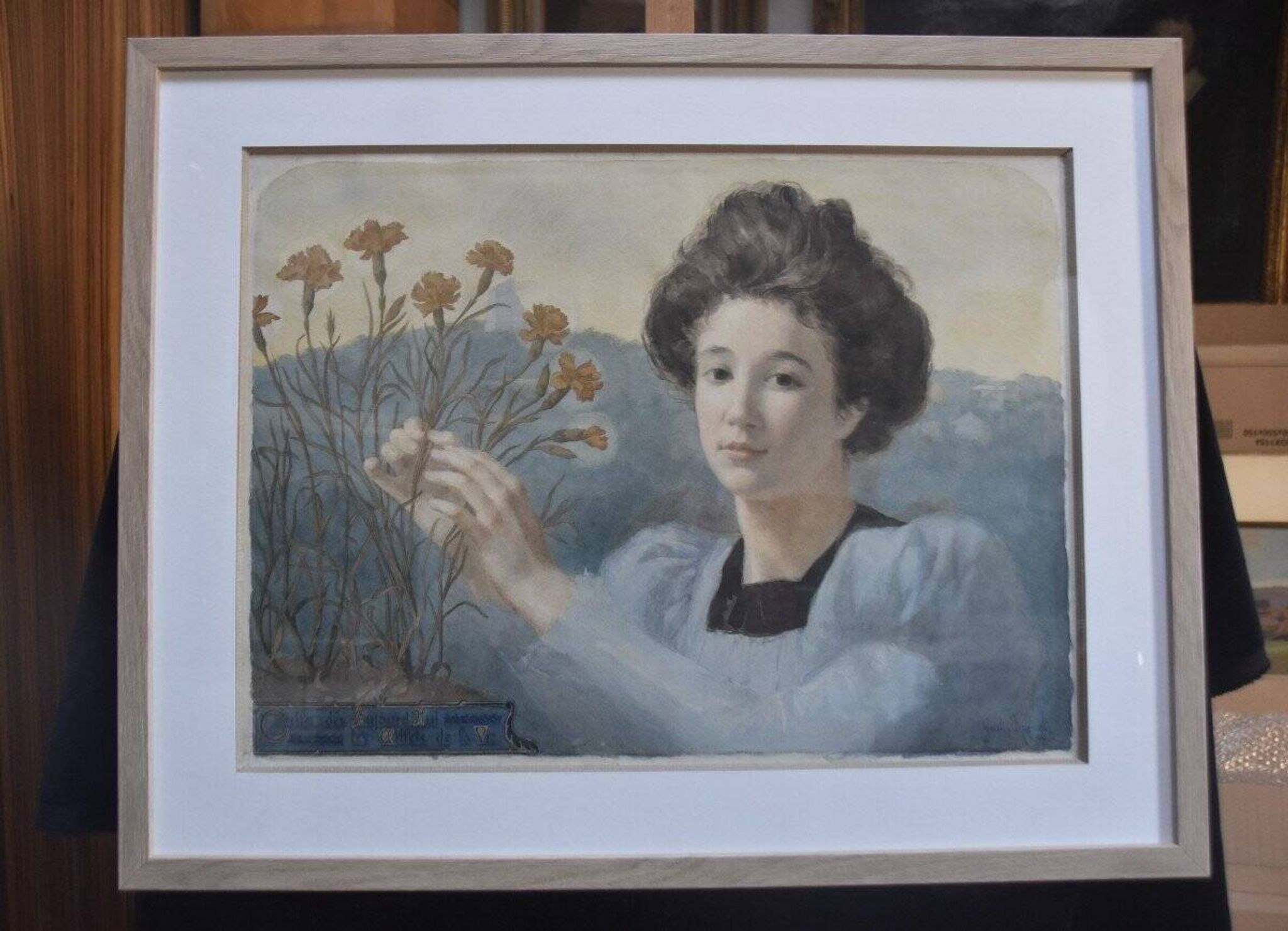 Gustave Riquet (1866-1938) The Carnations of Life, 1898 Watercolour Signed