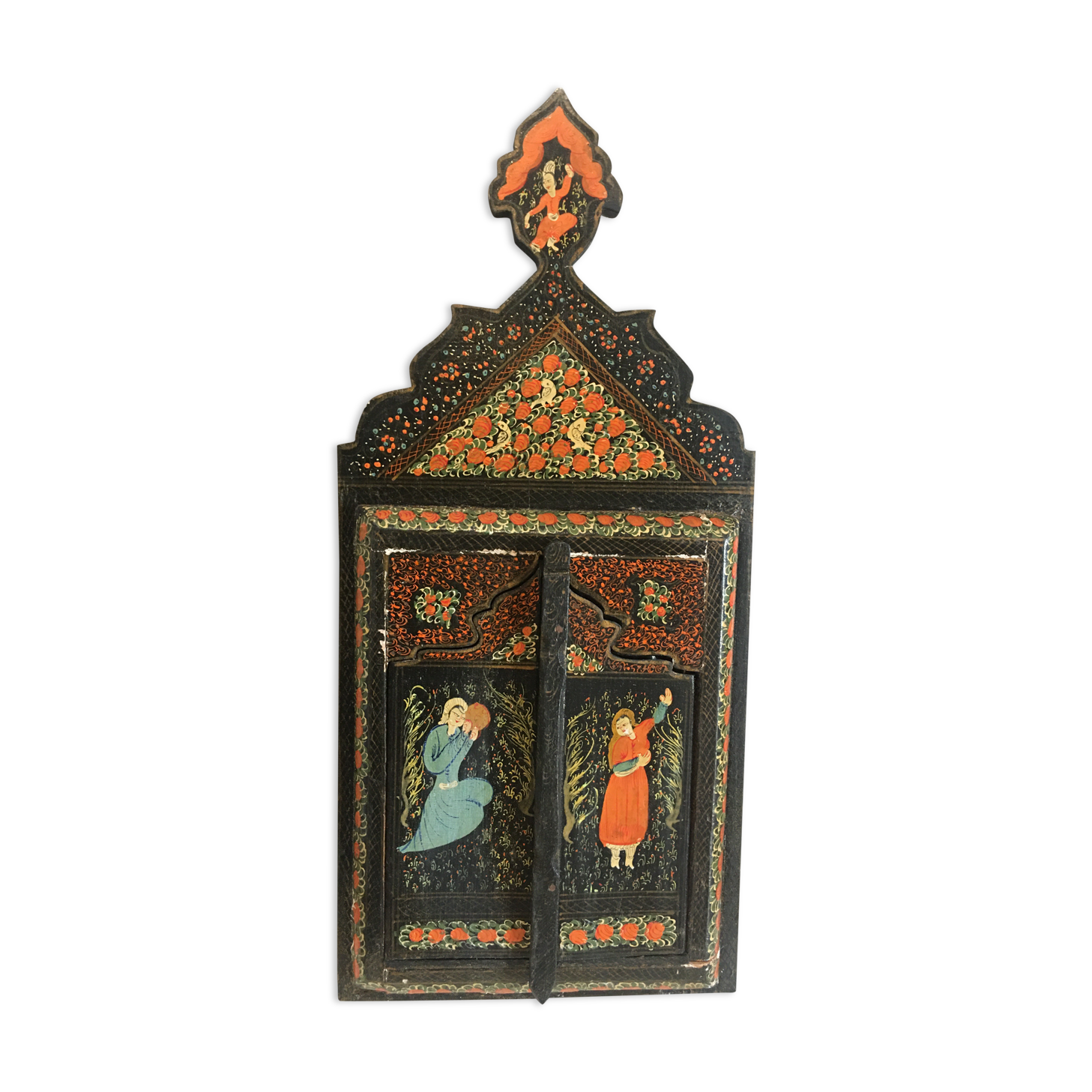 Wooden painted mirror