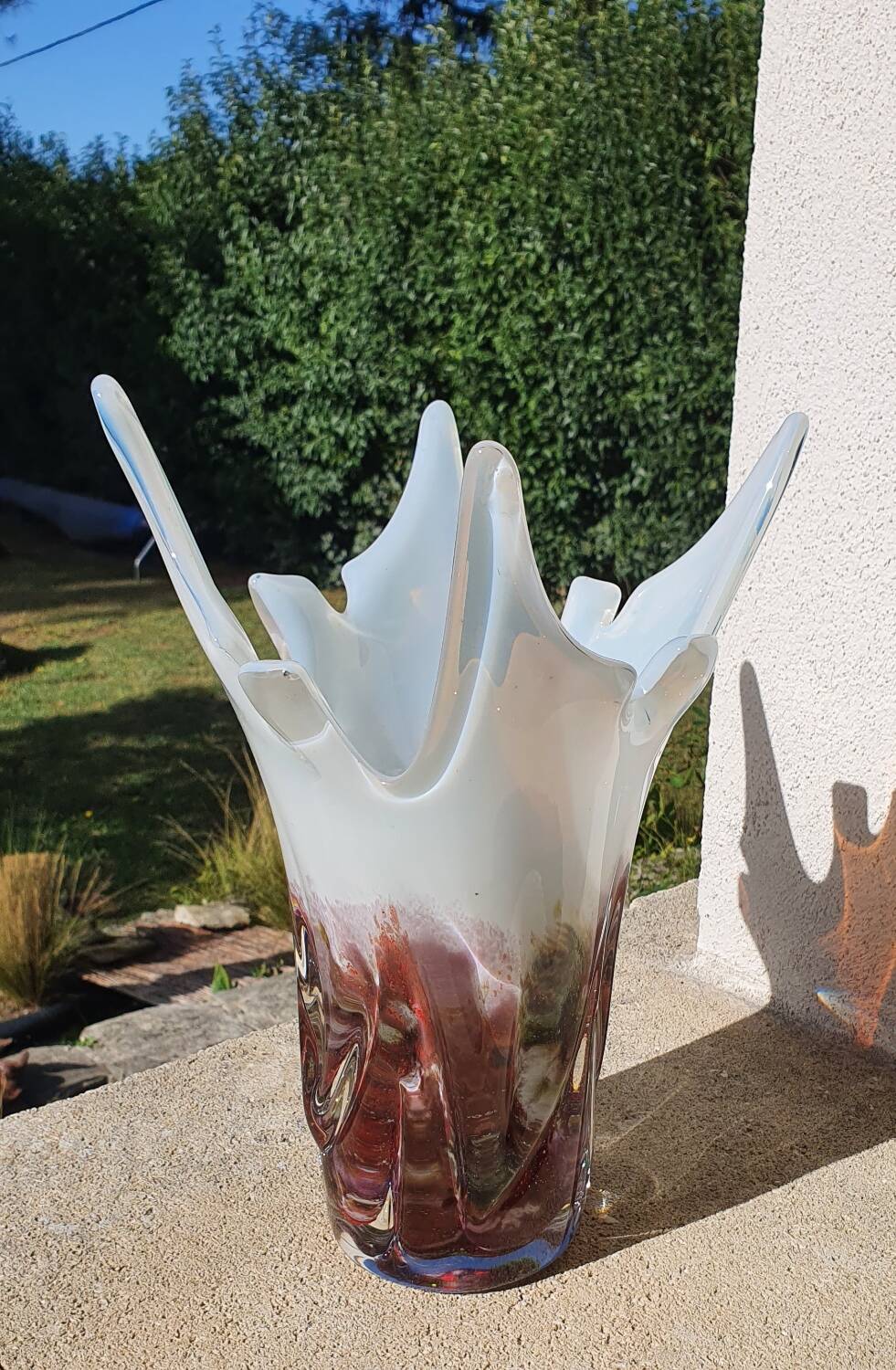 Waltersperger spun glass vase