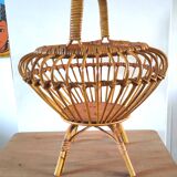 Worker bamboo rattan basket design 60s