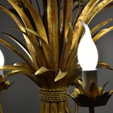 Wheat ear golden chandelier 5 branches.