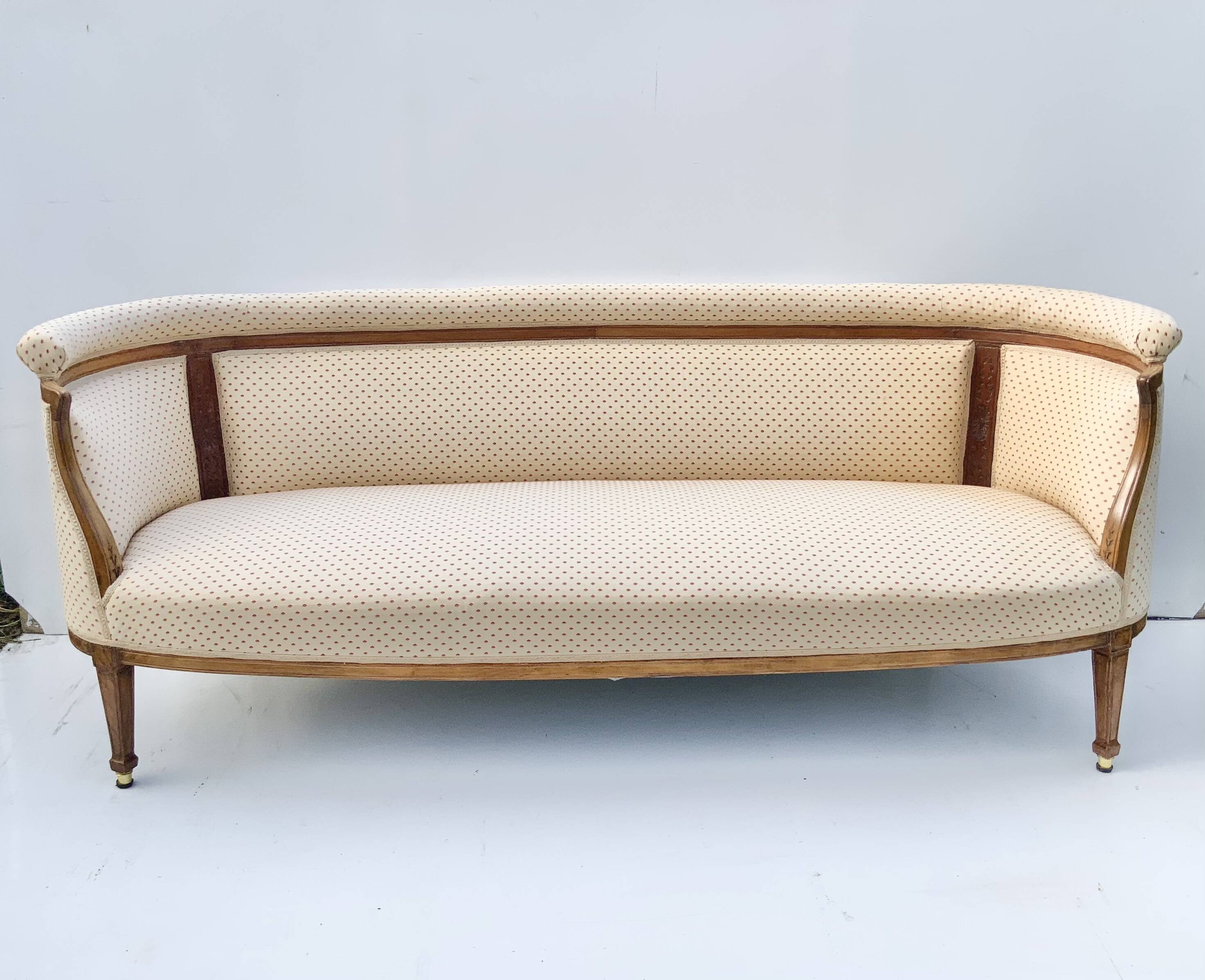 Antique Swedish sofa 3 seater late 1800s