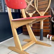 Vintage red Casala children's chair