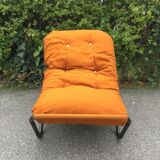 2 brown armchairs from the 70