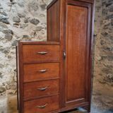 French storage cupboard from the 1920s–1930s – Cupboard with drawers and wardrobe.