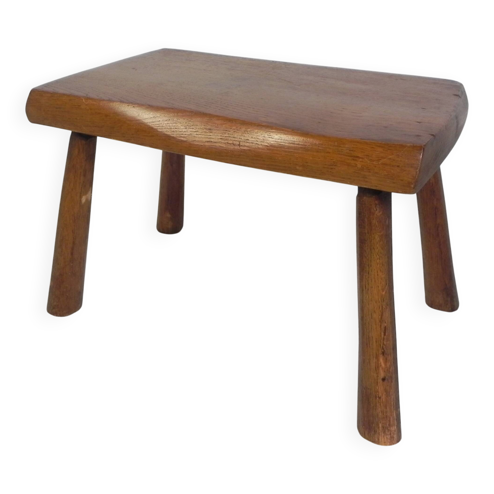 Vintage oak stump stool, 1960s