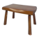 Vintage oak stump stool, 1960s