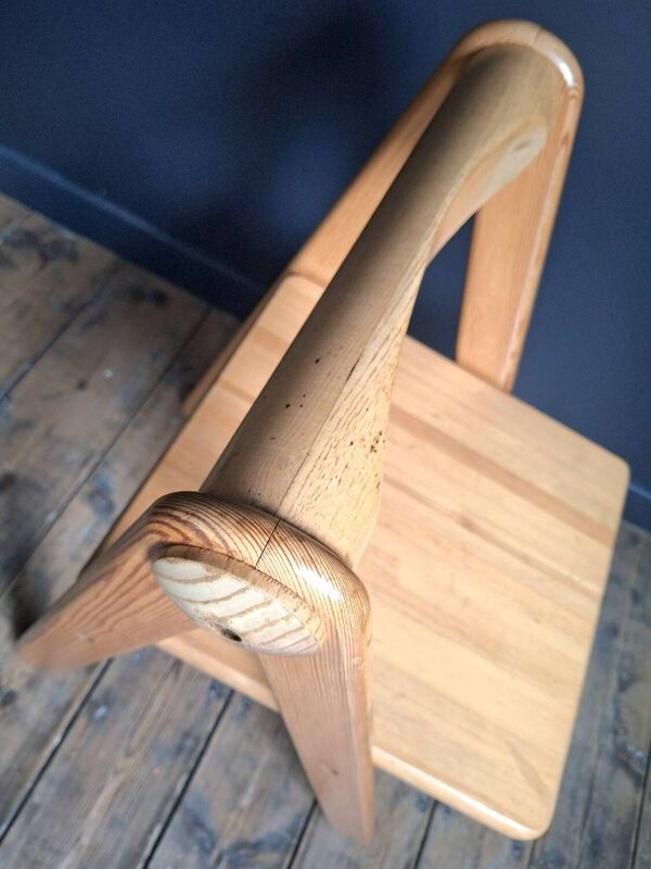 Paire de chaises Pierre Grosjean, meubles sièges vintage