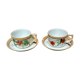Old Japanese porcelain tea cups and saucers.