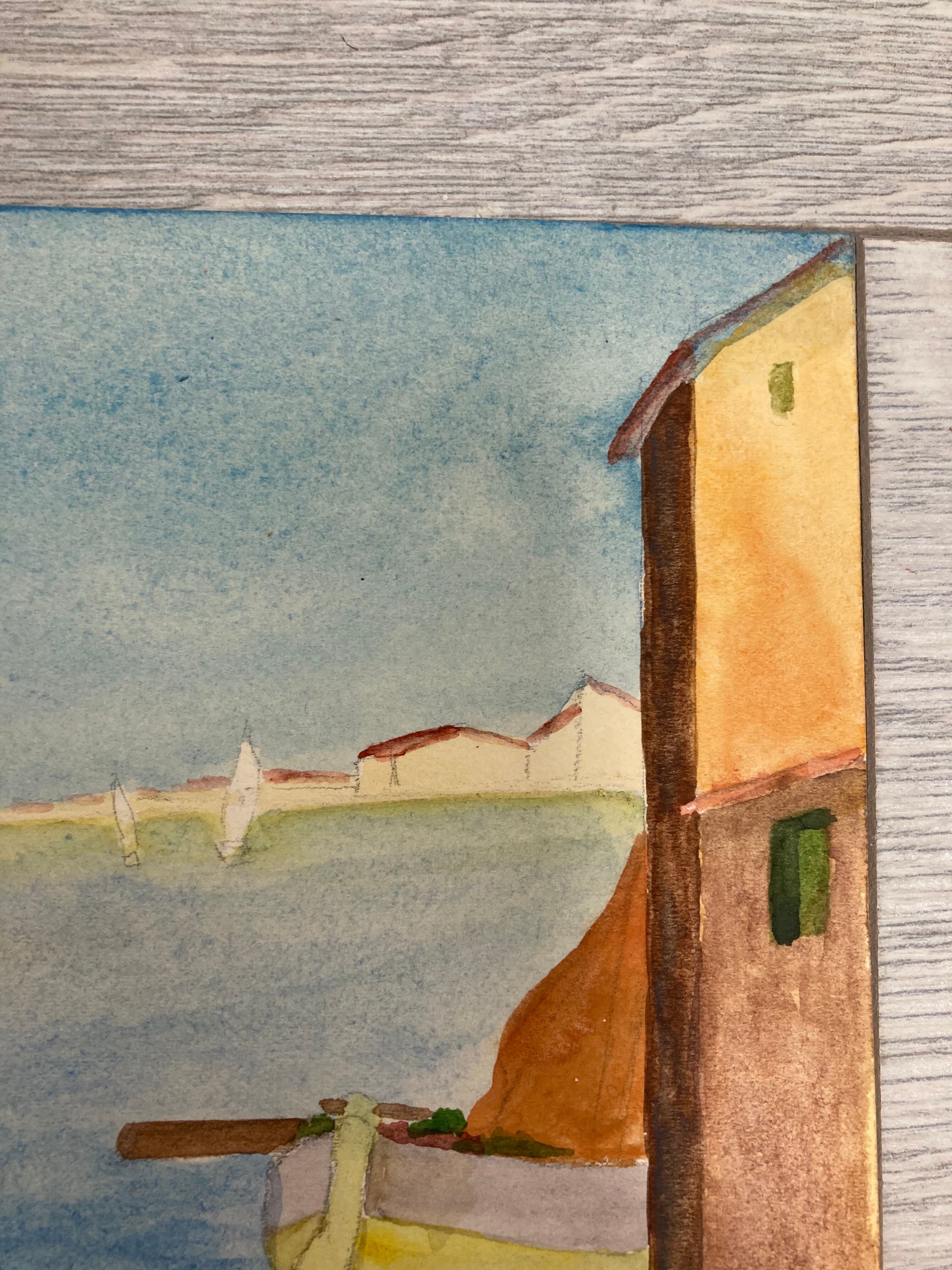 Aquarelle marine vintage