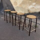 Set of 4 industrial stools