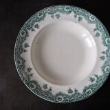 Set de 4 assiettes creuses Longwy, modèle Château