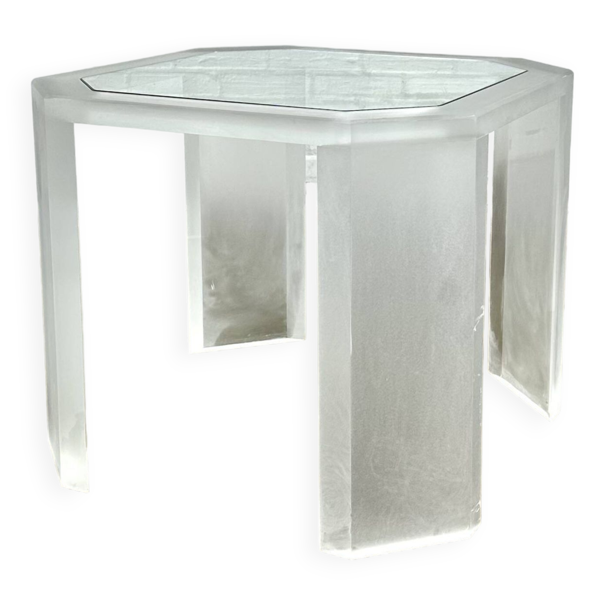 Vintage acrylic coffee table / side table