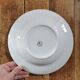 Vintage mismatched hollow plates mint & yellow