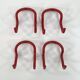 Lot de 4 patères "taka" rose par Cesare Rota Nodari pour Acerbis, 1960