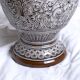 Large 19th century (1840) barbotine carafe / vase with prow head