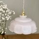 Vintage lamp lamp in white opaline