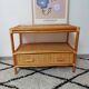 Commode rotin cannage vintage