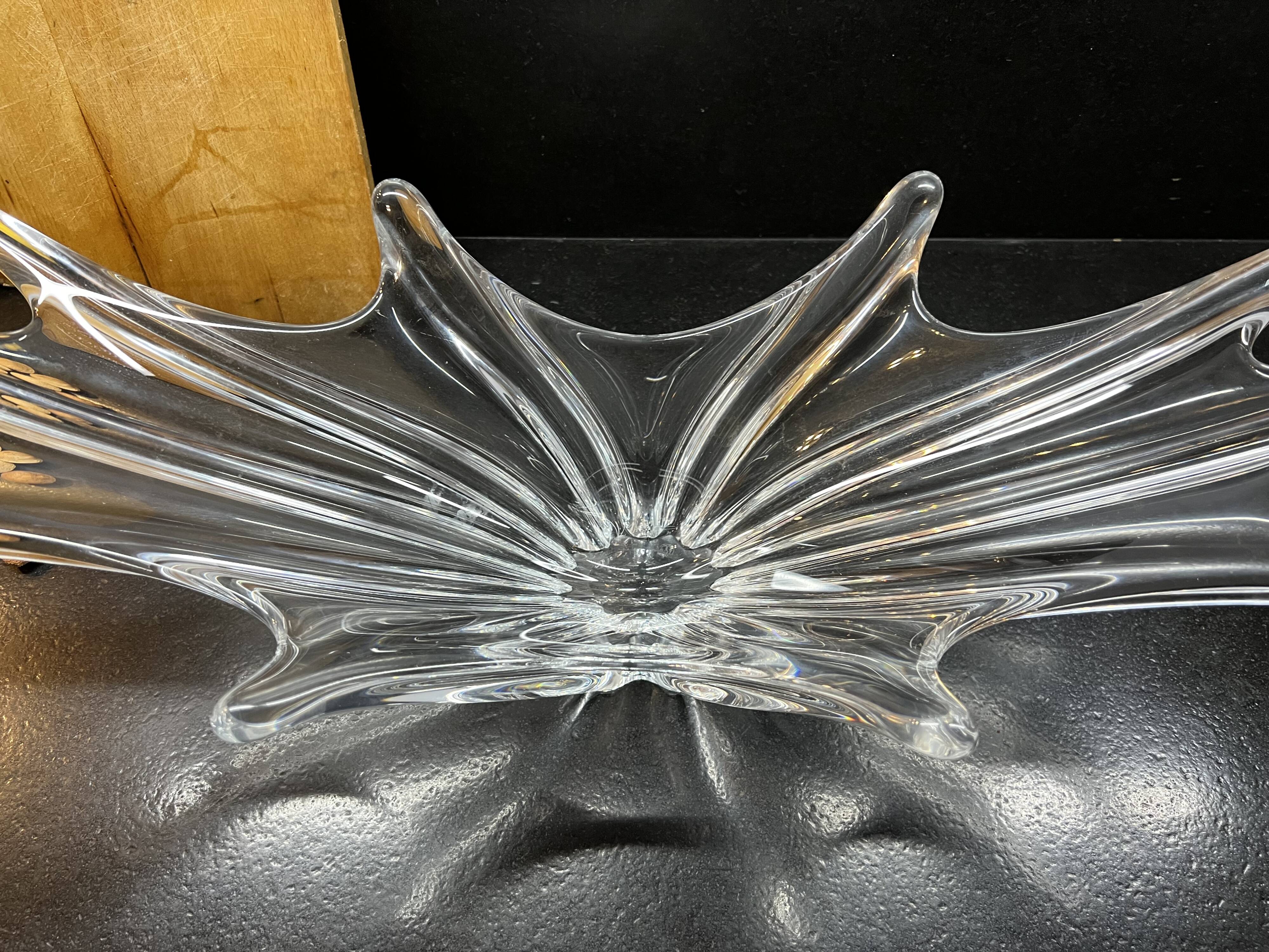 Large vintage cut crystal Baccarat 50s