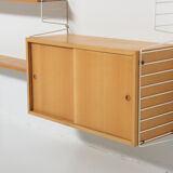 Original String Wall System in Ash by Nisse Strinning, Sweden - 1950's