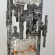 Brutalist sculptural floor lamp by Albano Poli for Poliarte 1970s