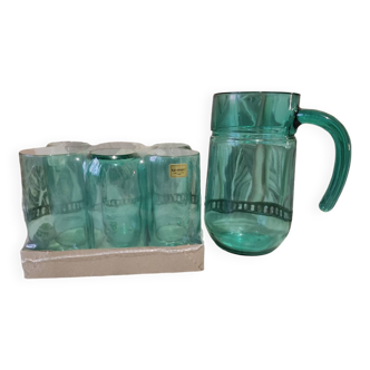 Luminarc Bahamas carafe and service glasses