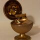 Table lighter, ball-shaped gold color