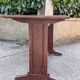 restored bistro table teak finish 1950