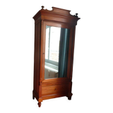 Single-door pitch pine wardrobe