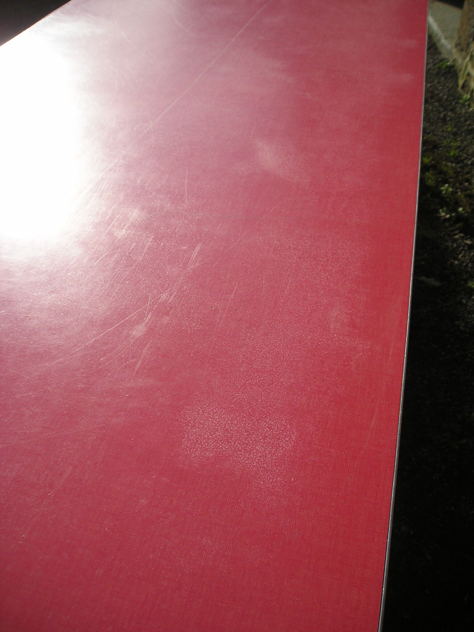 Mullca canteen table with towel holder, red formica, 60s/70s