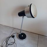 50s/60s desk lamp in chrome and black lacquer
