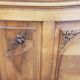 Vintage old walnut bed carved late nineteenth century