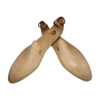 Pair of rough wood shoe trees