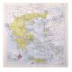 Old map Greece Crete 43x43cm from 1950