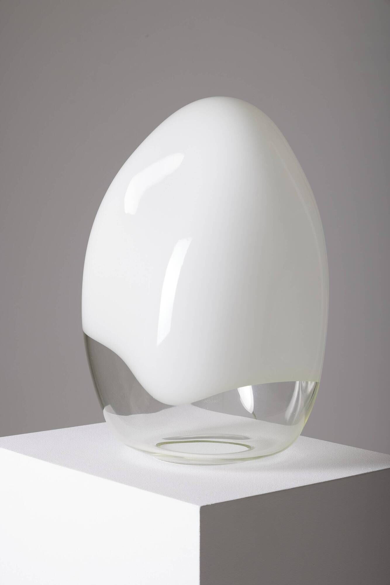 Pair of nessa lamps in murano glass, gino vistosi, 1970s