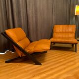 Paire de fauteuils par Ueli Berger, De Sede, Suisse, années 1970.